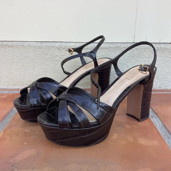 Schutz Keefa Brown Heels - Picture 2 of 7